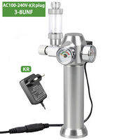Aquarium CO2 Regulator Solenoid Valve Bubble Counter Small Gas Cylinder Fish Tank CO2 Sleeve Type 3-8UNF Pressure Reducing Valve