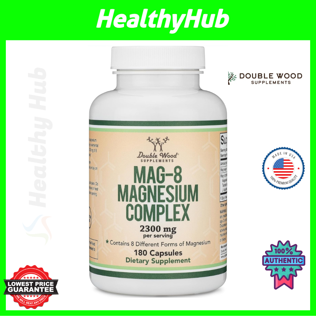 Magnesium Complex 2300mg, Double Wood Magnesium Complex Supplement (EXP ...