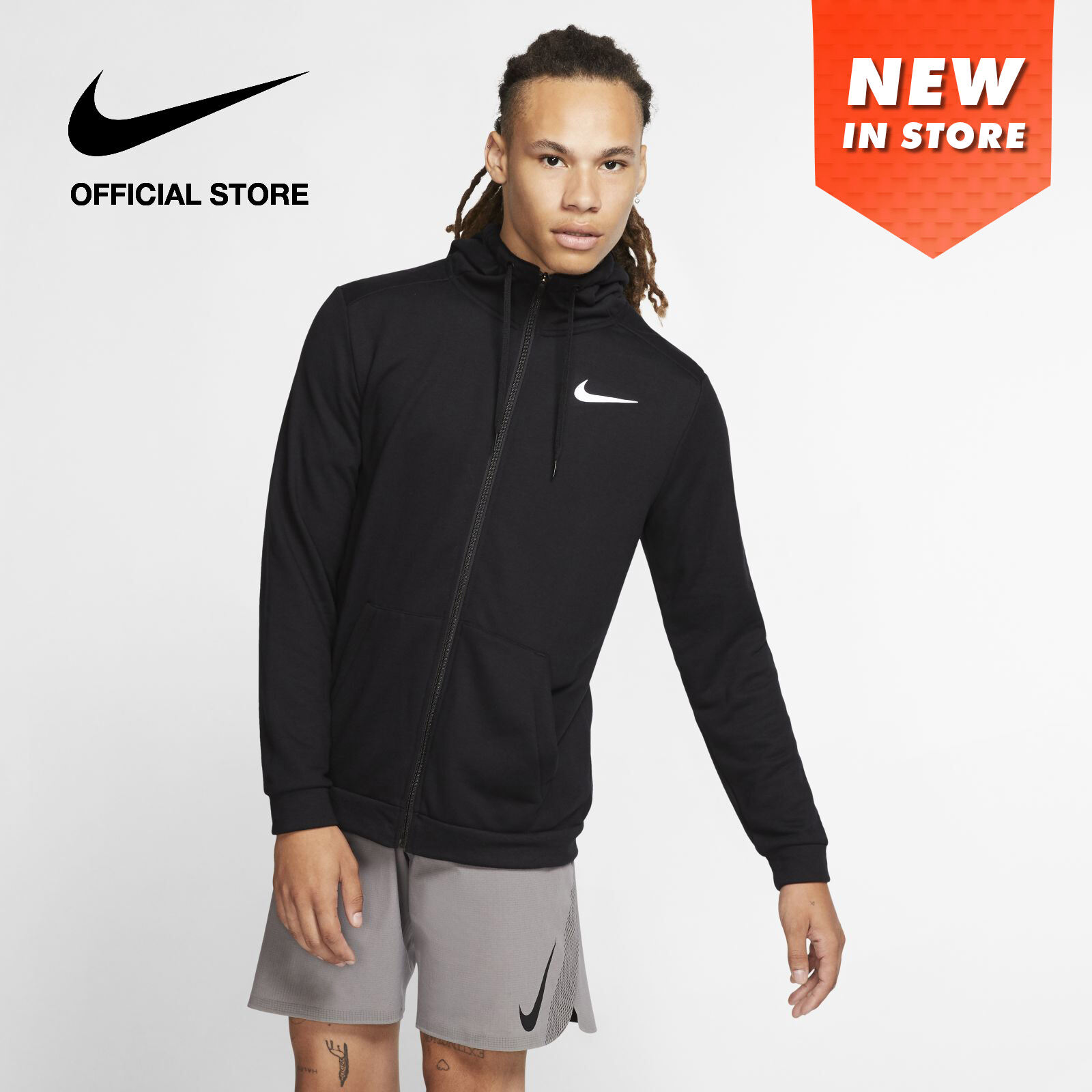 Nike men's dri 2025 fit zip up hoodie