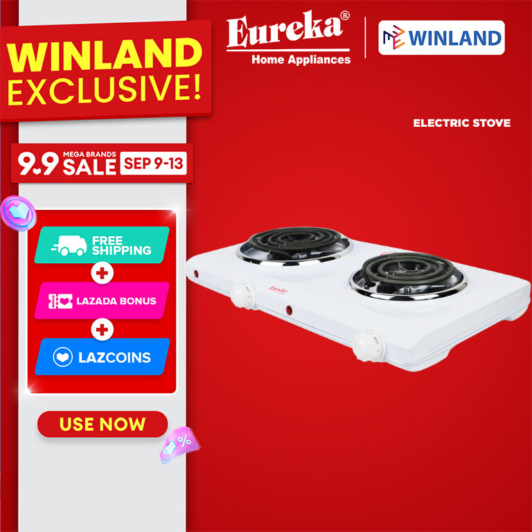 Winland Electric Stove Double Burner with Light Indicator