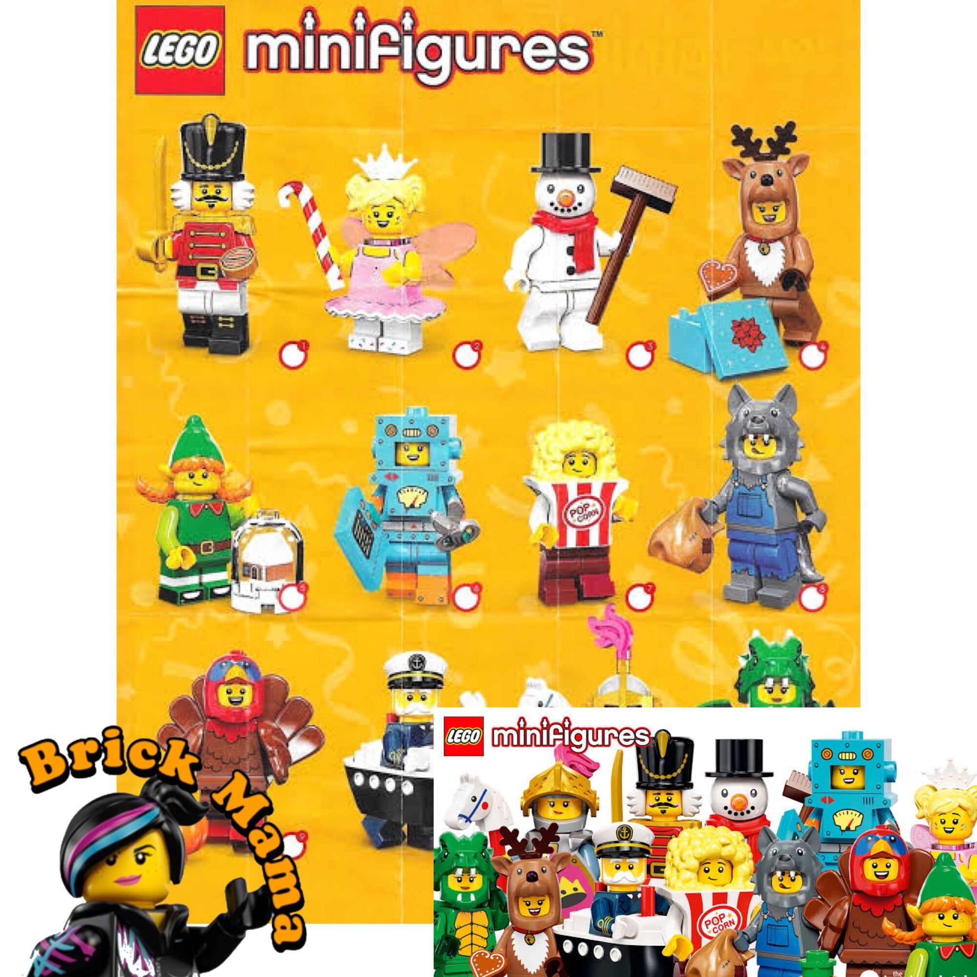 Lego CMF Minifigure Series 23 Turkey Knight Nutcracker Fairy Reindeer ...