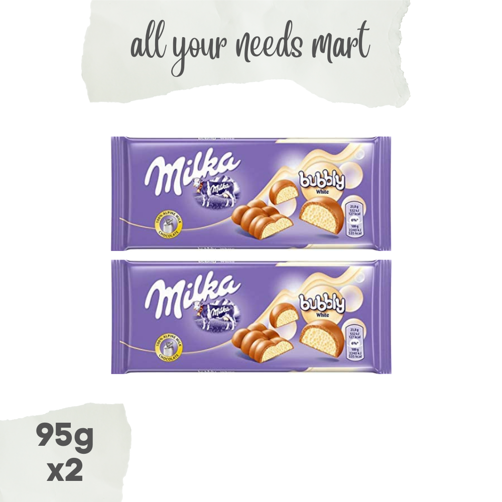 Milka Bubbly White Chocolate 95g X2 Lazada PH