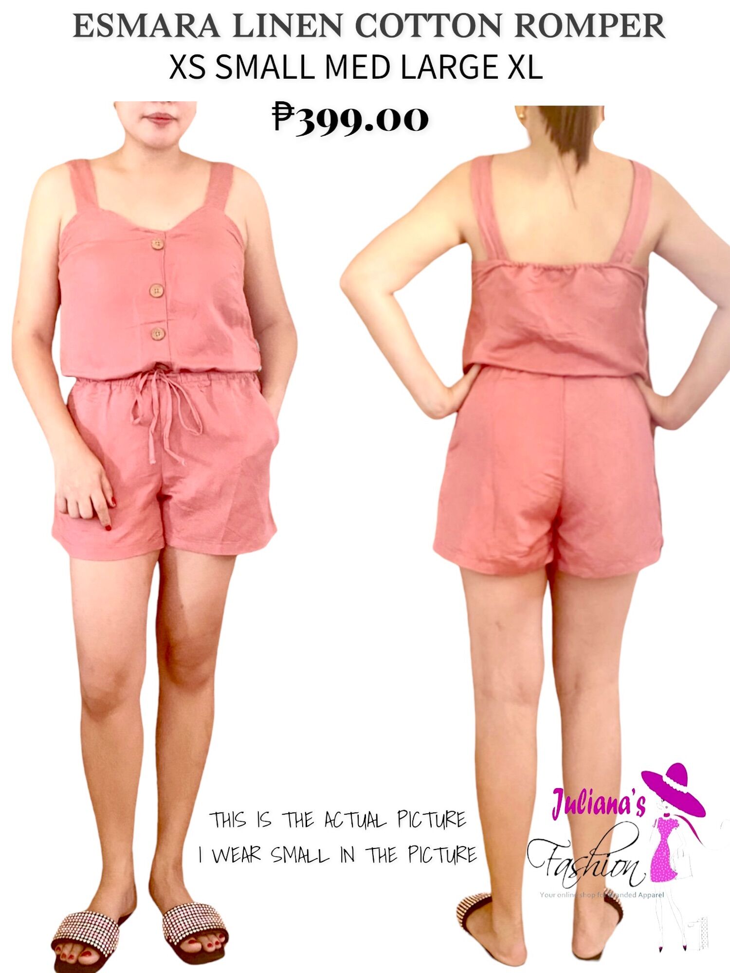 ESMARA LINEN COTTON ROMPER | Lazada PH