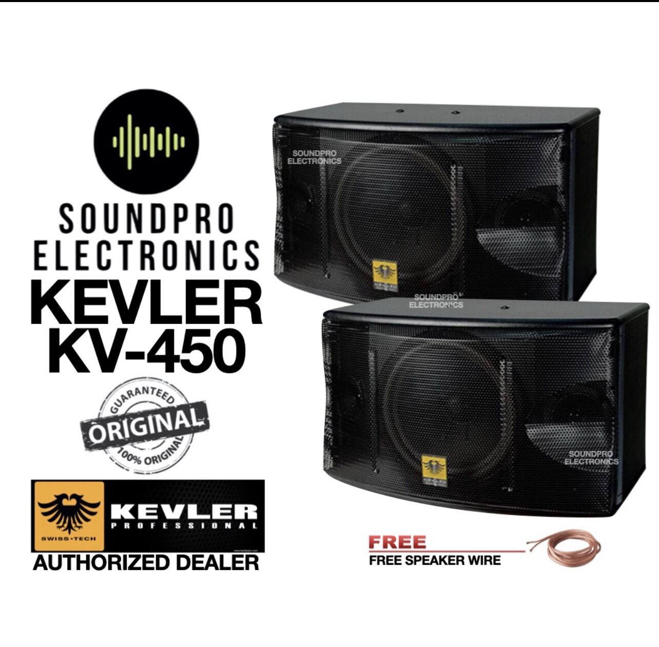 ORIGINAL Kevler KV450 450W 10” Karaoke Speaker System 450W (1pair) Lazada PH