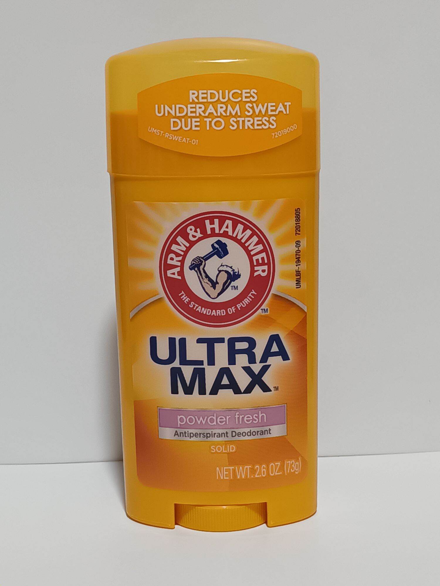 ARM & HAMMER ULTRA MAX Solid Antiperspirant Deodorant, Powder Fresh