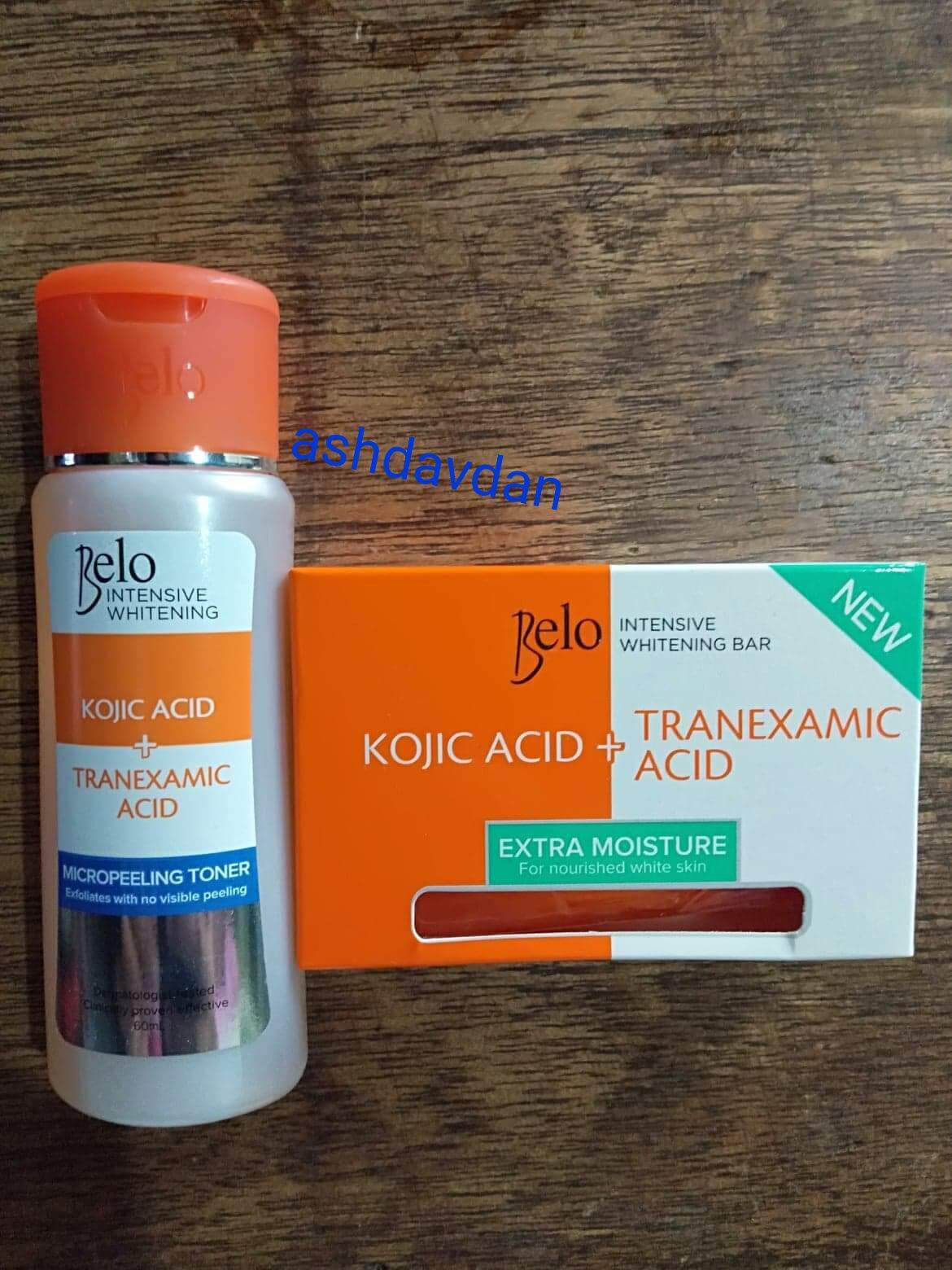 Belo Kojic Acid Whitening Micropeeling Toner with Free Soap