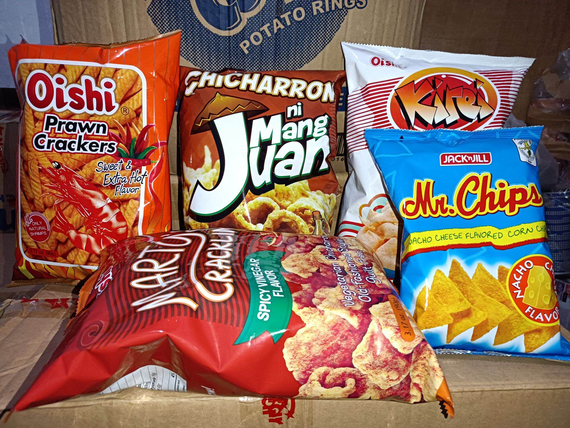 SNACK FOOD BIG CHICHIRYA ASSORTED BRAND O HALO HALO SOLD IN 50PCS IN 1 ...