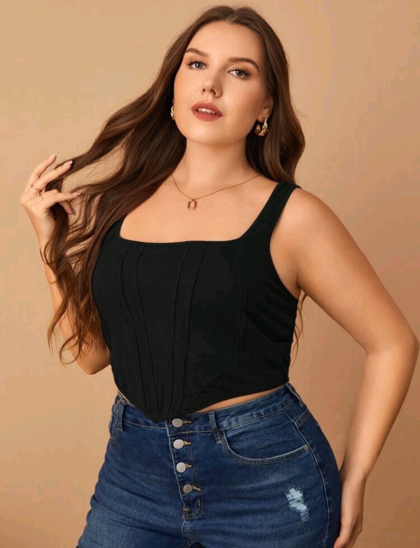 Plus Size Bandana Top