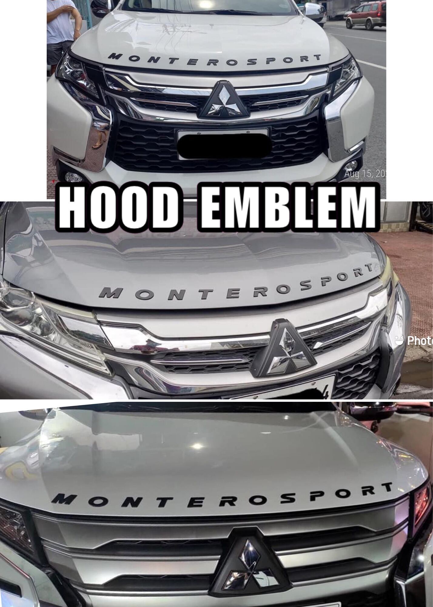 MONTERO SPORT HOOD EMBLEM 20162021 Lazada PH