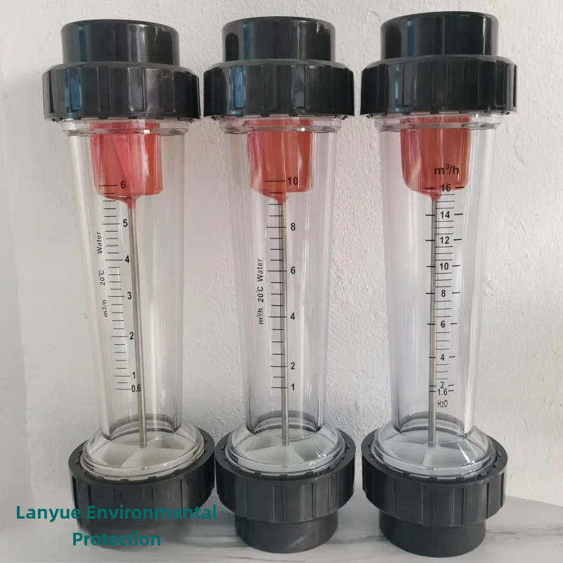 Flow Meter Pvc Body Pvc Flow Meter Dn50 Precision Plastic Transducer Water Flow Monitor Lzs ...