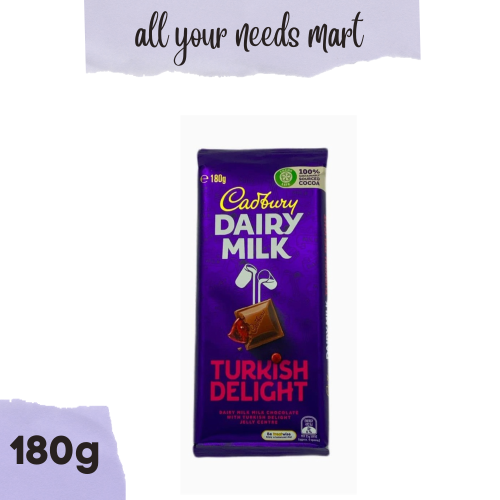 Cadbury Dairy Milk Turkish Delight, 180g Lazada PH