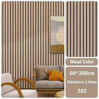 GEEK 3D Wood Grain Design 60cmx300cm PVC Self-Adhesive Waterproof Wall Decals Home Decor Wall Coverings Home Decor Wall Accents TV Feature Wall