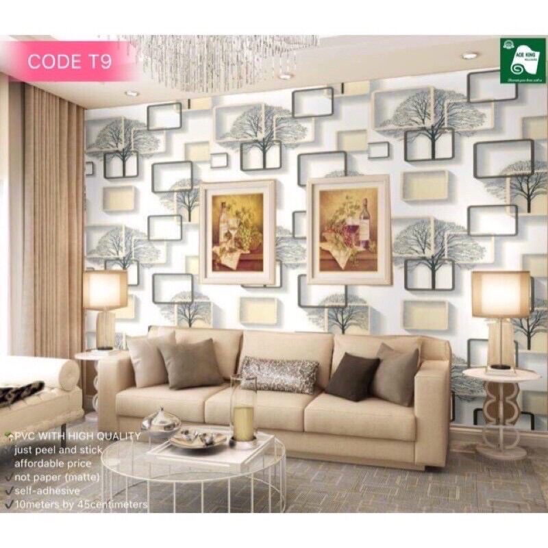 10*45cm Self Adhesive Wallpaper sticker Waterproof adhesive Lazada PH