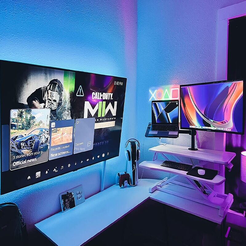 Music Sync RGB LED Strip Lights Bluetooth 30M(2 Rolls Of 15M) USB Color Change Smart Remote Control & APP Control For Christmas.