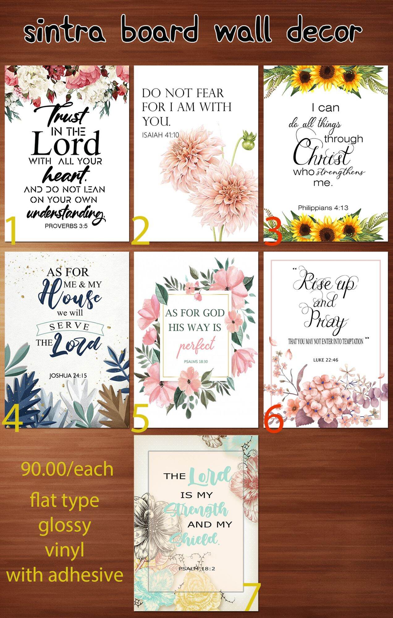 BIBLE VERSE WALL DECOR (SINTRA BOARD) WALL DECOR Lazada PH