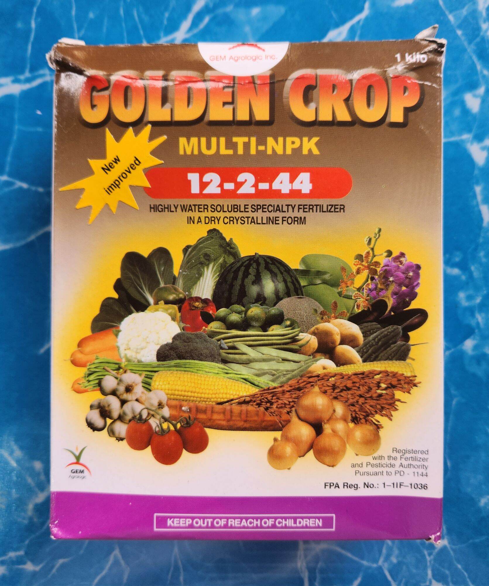 Golden Crop Foliar Fertilizer Powder GOLDEN CROP Multi-NPK 12-2-44 ...