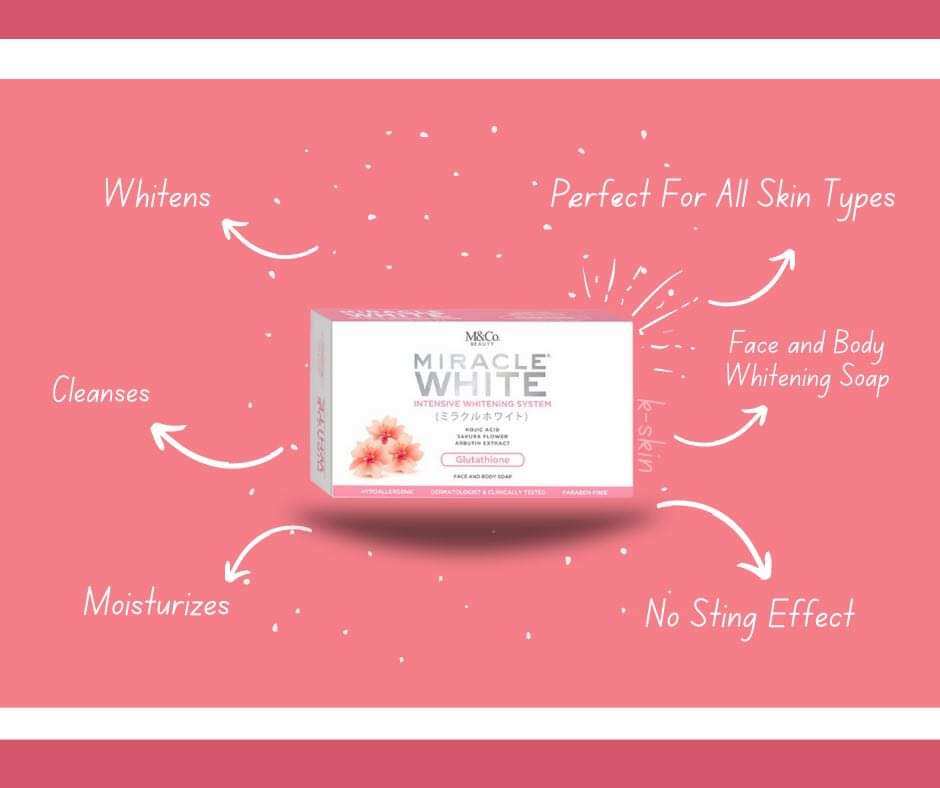 Miracle White 10x Whitening Glutathione Soap Face Body Lazada PH