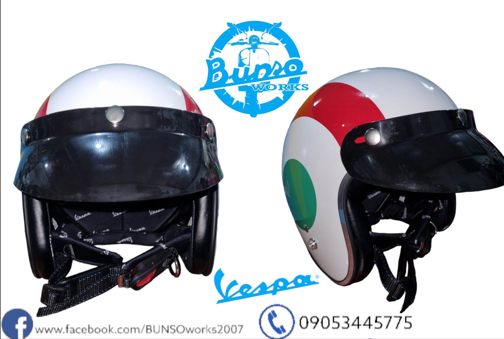 Original Italian Helmet Vespa Original Classic Target Helmets