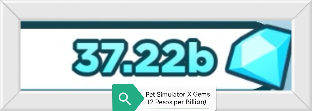 100 Billion Gems - 100B - One Hundred Billion Diamonds - Pet Simulator X -  PSX