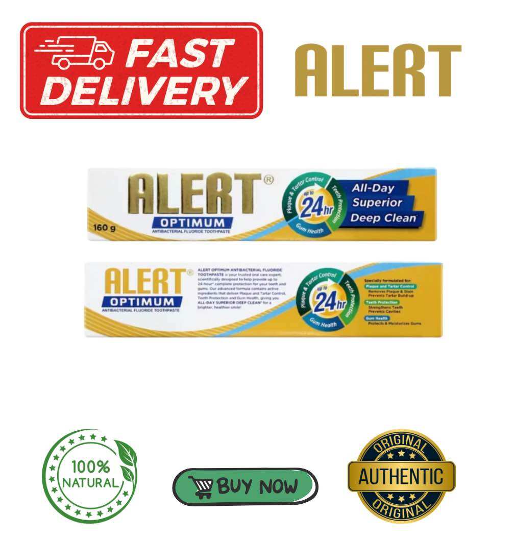 PC Alert Optimum Anti-bacterial Fluoride Toothpaste 24hrs 100% Original ...