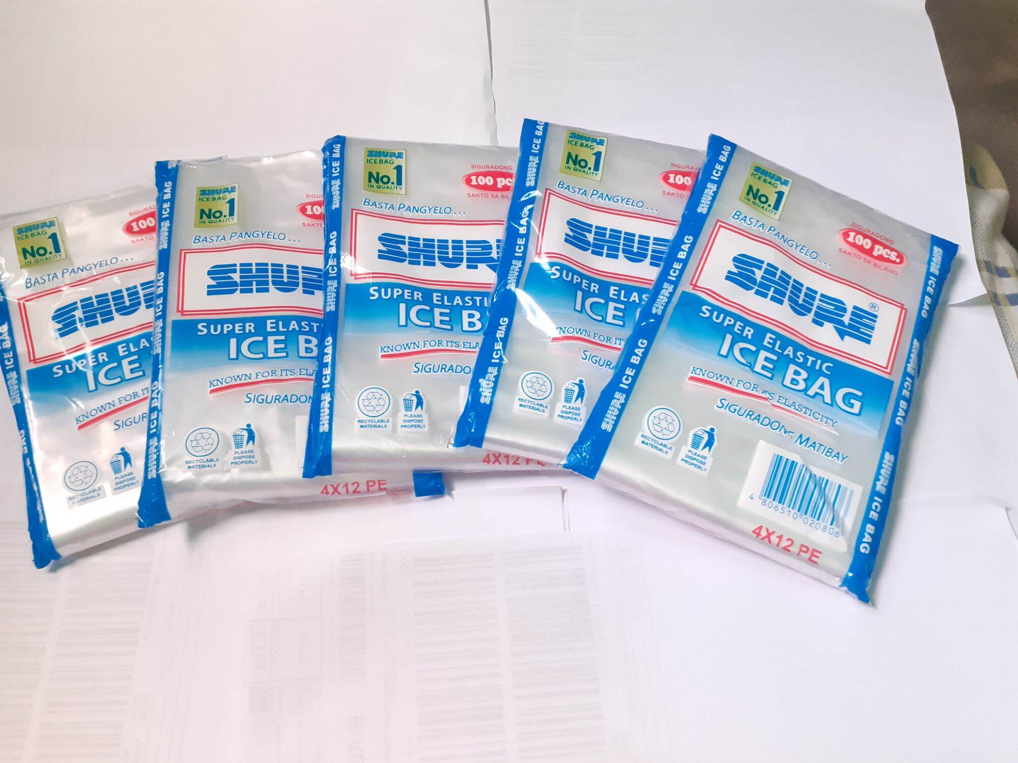 Shure Ice Bag Original Pangyelo 4x12 500 pieces | Lazada PH