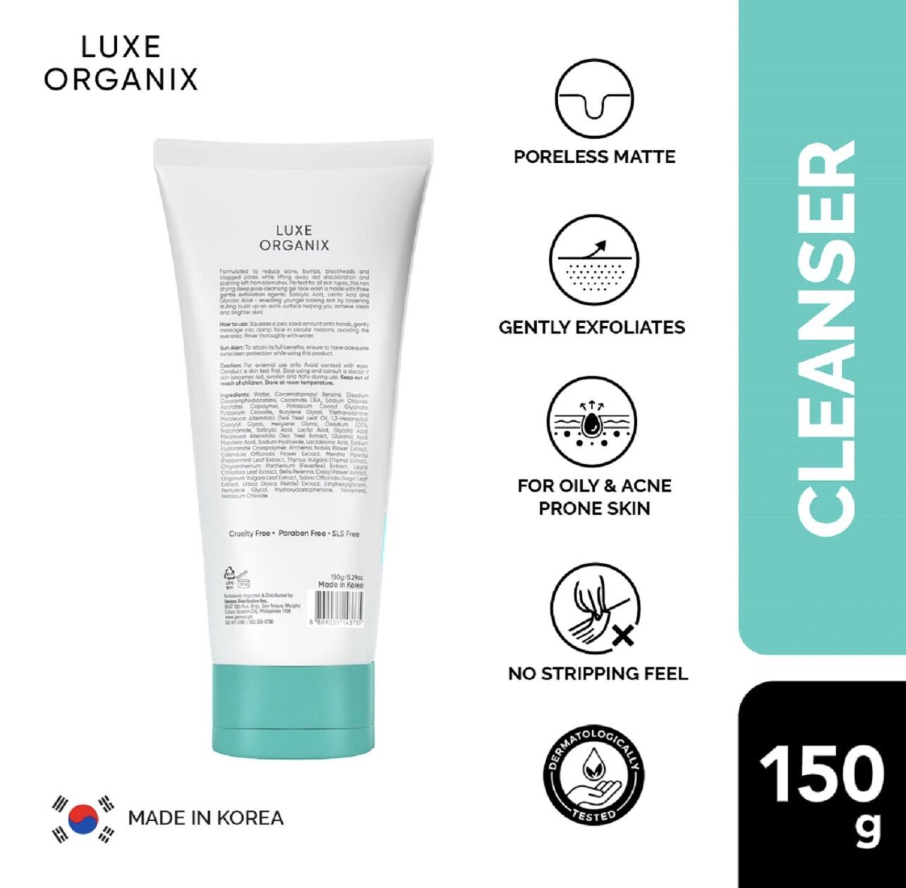 Luxe organix shop facial wash