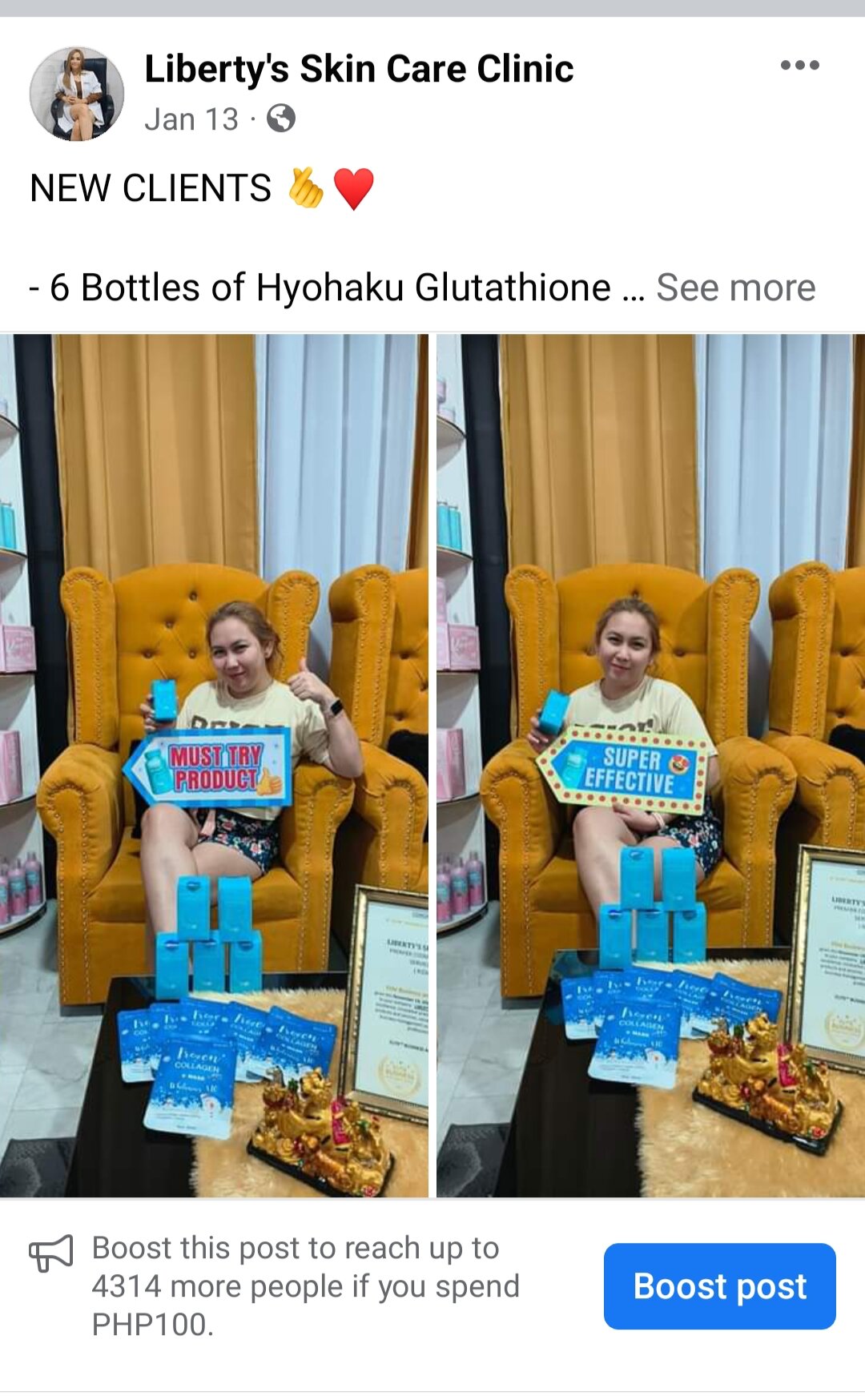 hyohaku glutathione Make Hyohaku Glutathione a Priority to Skin and Health ✓Healthy Skin  ✓Healthy Body Hyohaku Glutathione prevents and delays cellular damage and  detoxifies chemicals found in the liver. It regulates cell growth for main image 1
