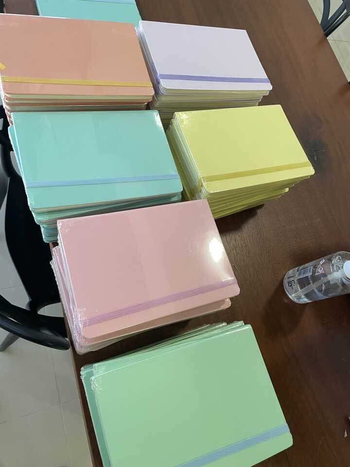 Sugar LINE Pastel A5 Hardbound Notebook with Garter / Hardcover. 