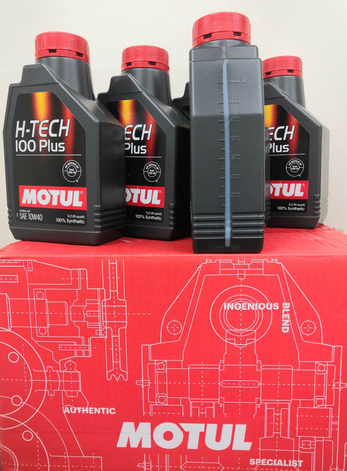 MOTUL HTECH 100plus, SAE 10W40 Fully Synthetic | Lazada PH