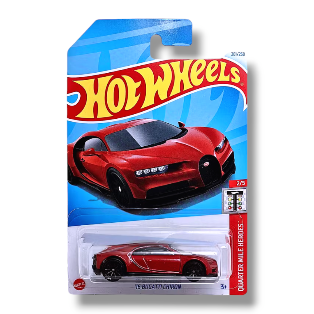 Hot Wheels 16 Bugatti Chiron (Quarter Mile Heroes) 1:64 scale