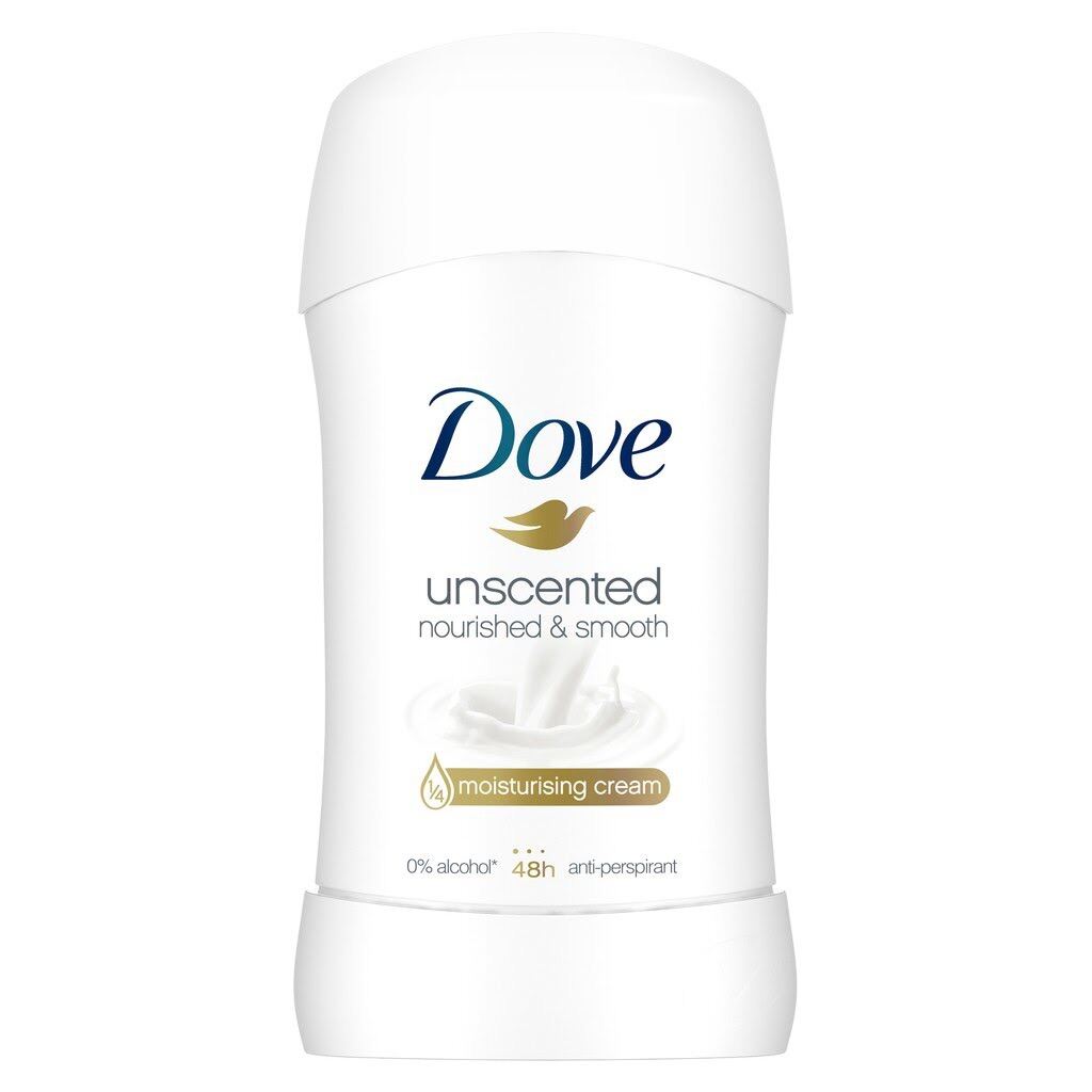 Dove Unscented Antiperspirant Deodorant, Nourishing & Smooth,