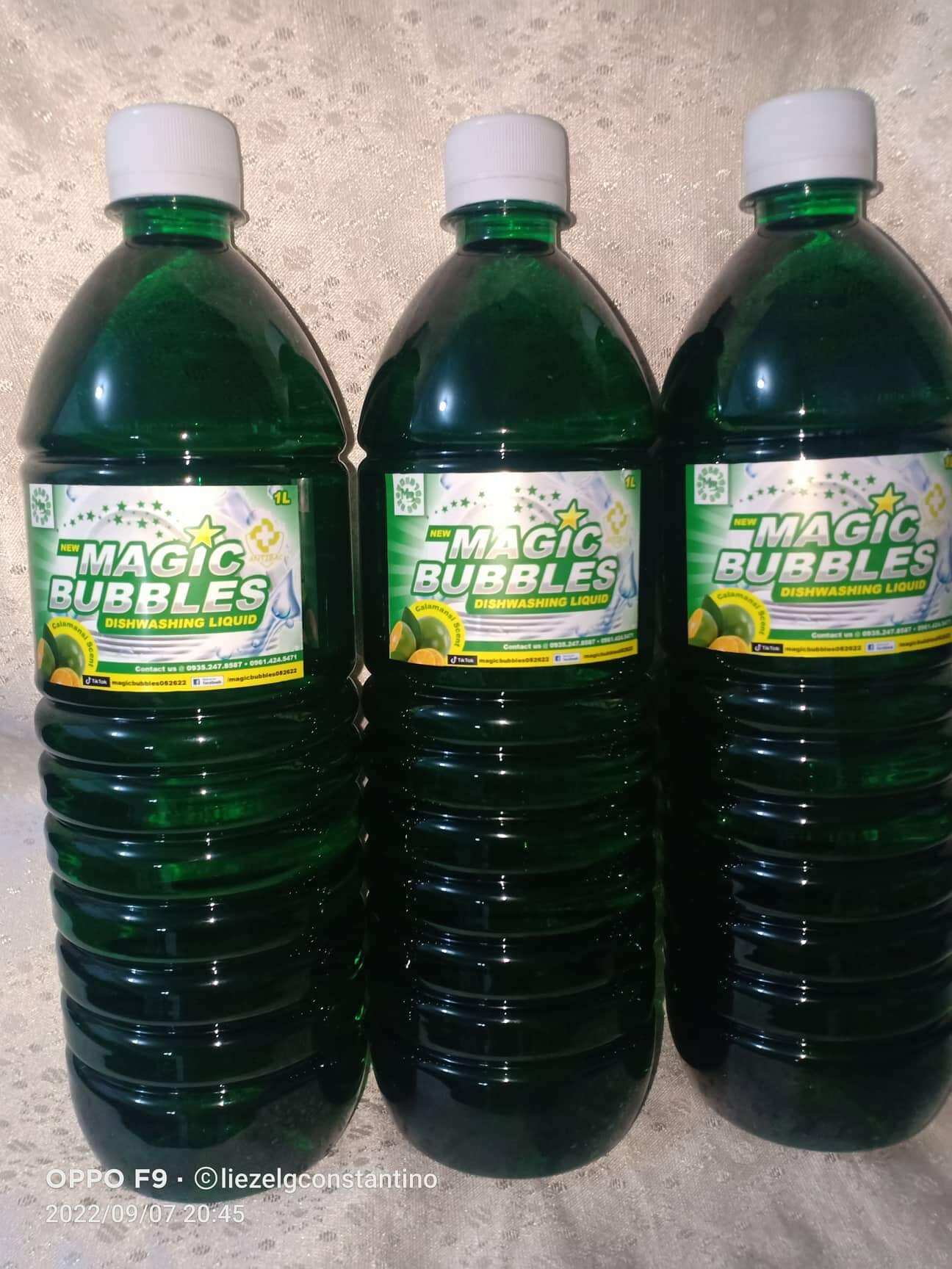 Magic Bubbles dishwashing liquid calamansi scent 1liter 3pcs Lazada PH