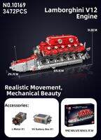 Mould King | V8 V12 Engine Model Building Blocks Toy for Boys Gift