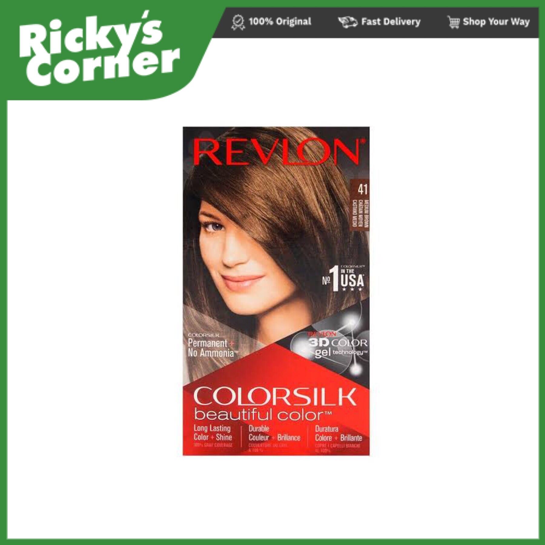 revlon colorsilk medium brown 41 hair color