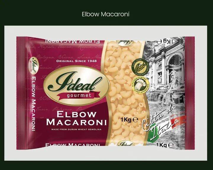 Ideal Gourmet Elbow Macaroni 1kilo