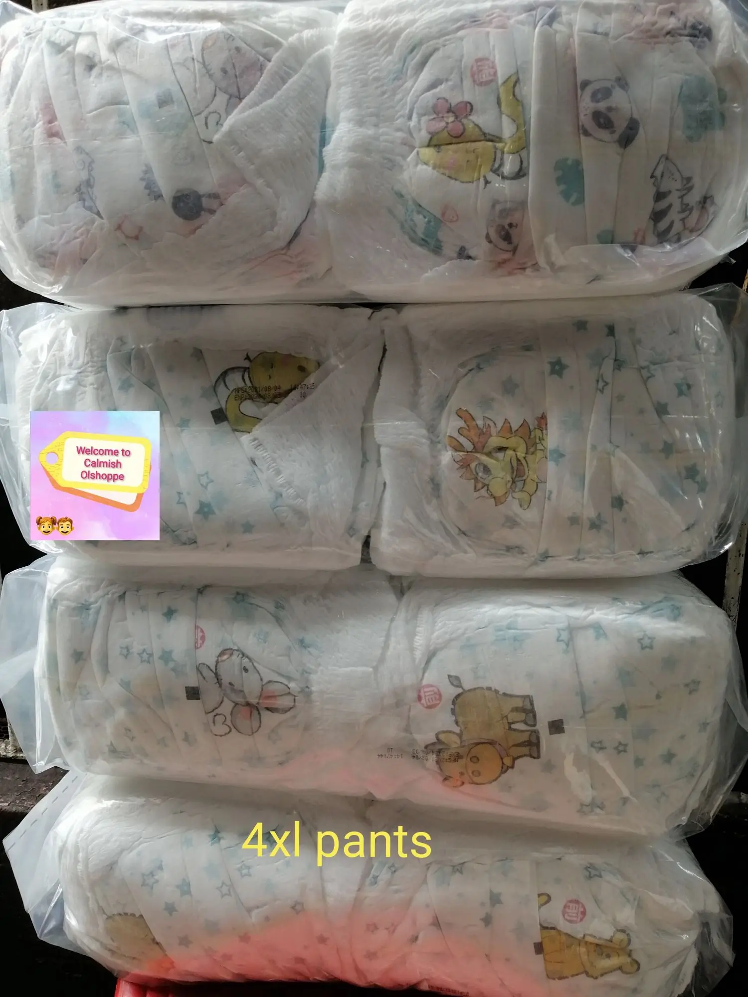 Alloves Korean Diaper 4xl Pants 50pcs per pack