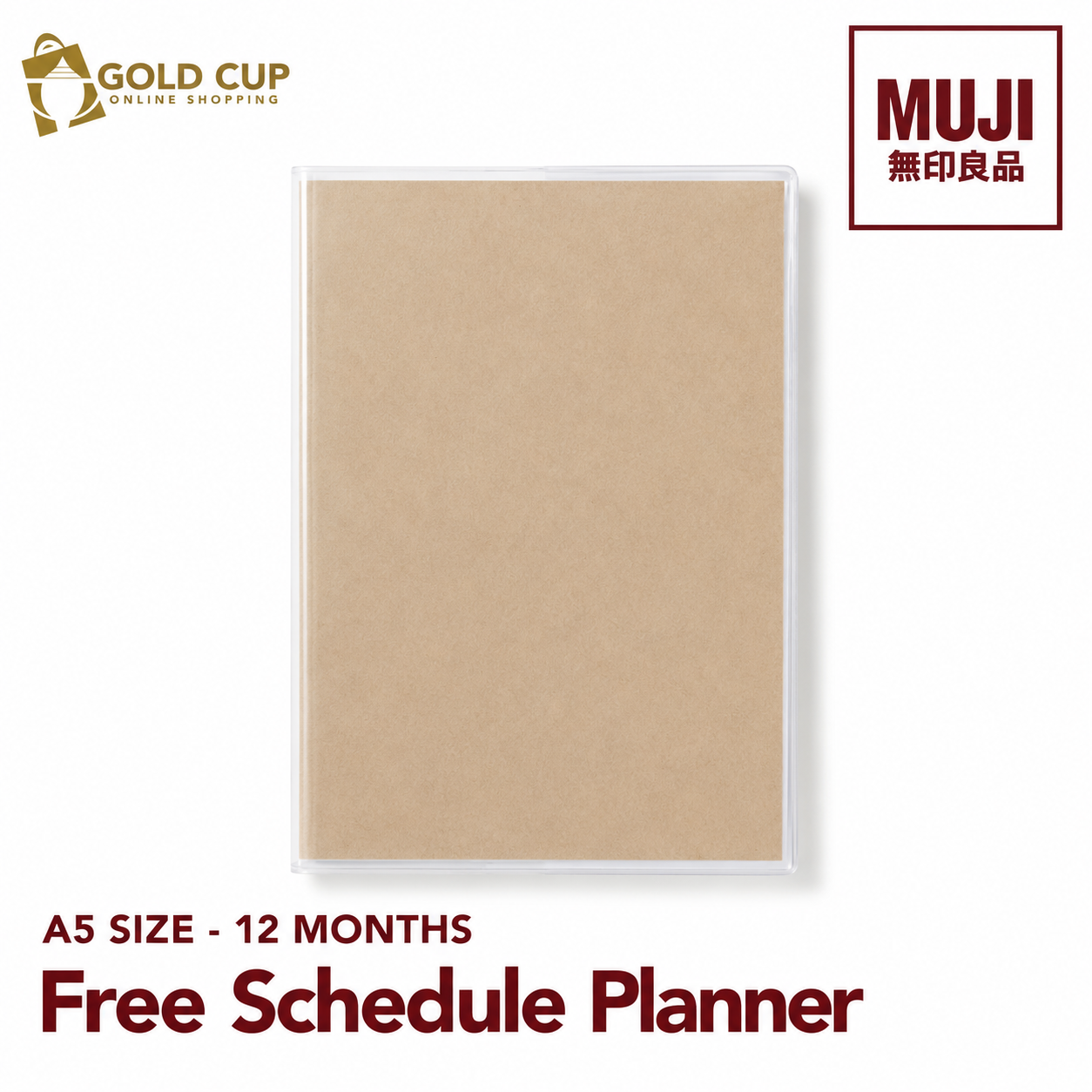 MUJI Free Schedule Planner - A5 (12 months)