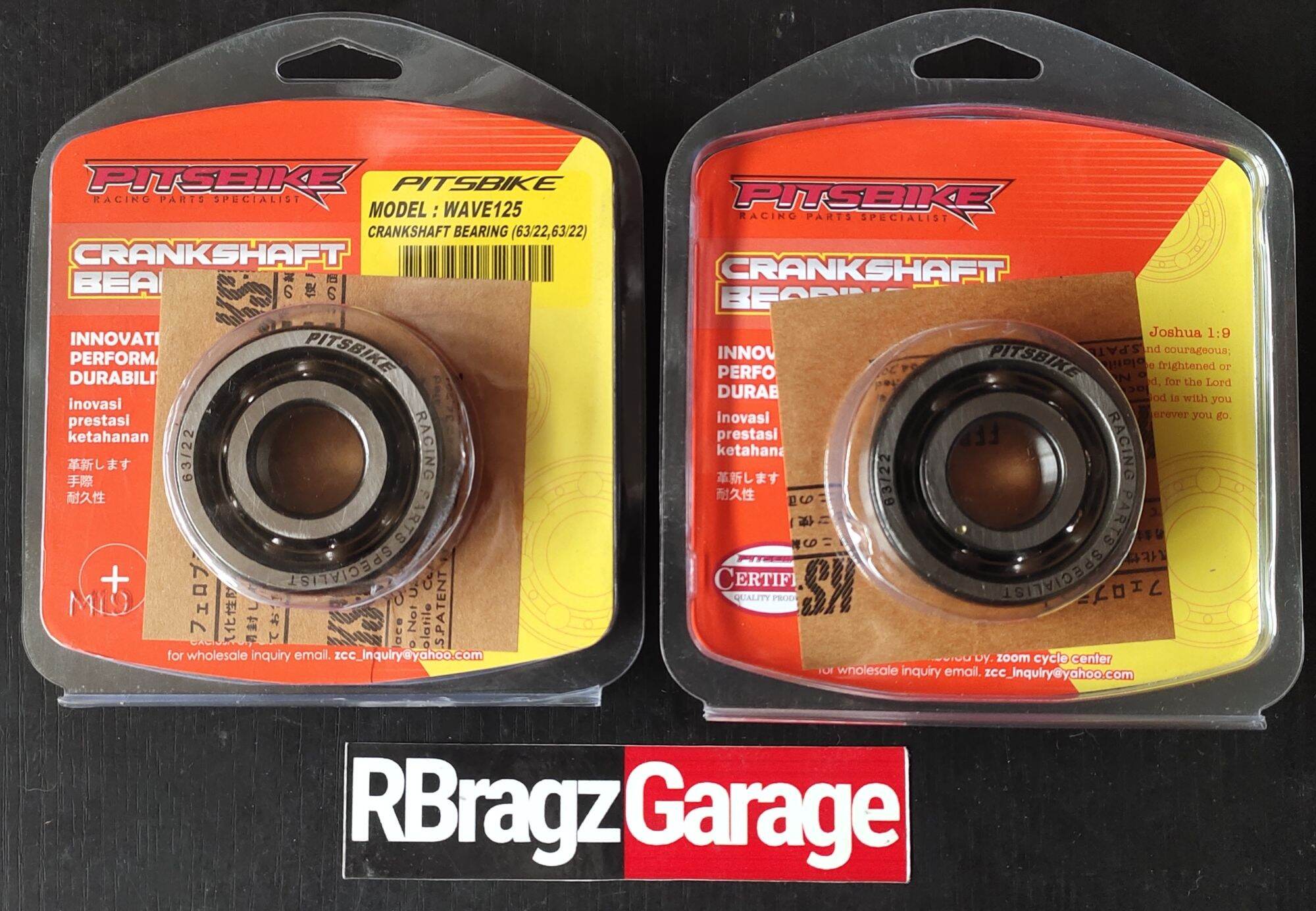 Pitsbike Crankshaft Bearing Set (63/22,63/22) Wave 125 / RS 125