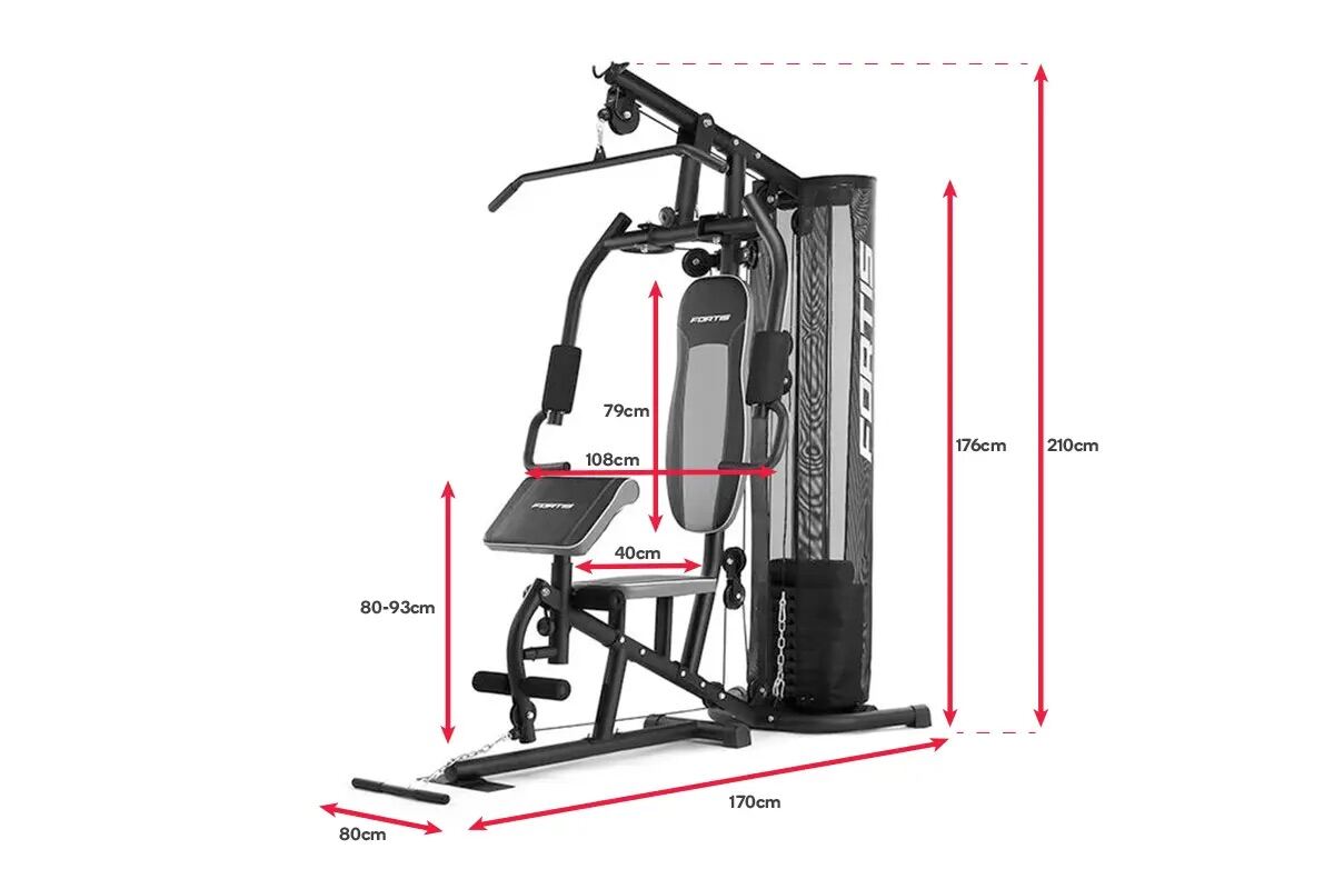 Fortis USA Home Gym System Workout Station Lazada PH