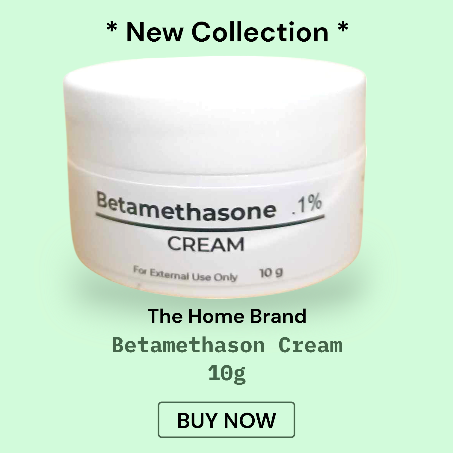 BETAMETHASONE .1% CREAM 10G treatment of eczema and contact dermatitis ...