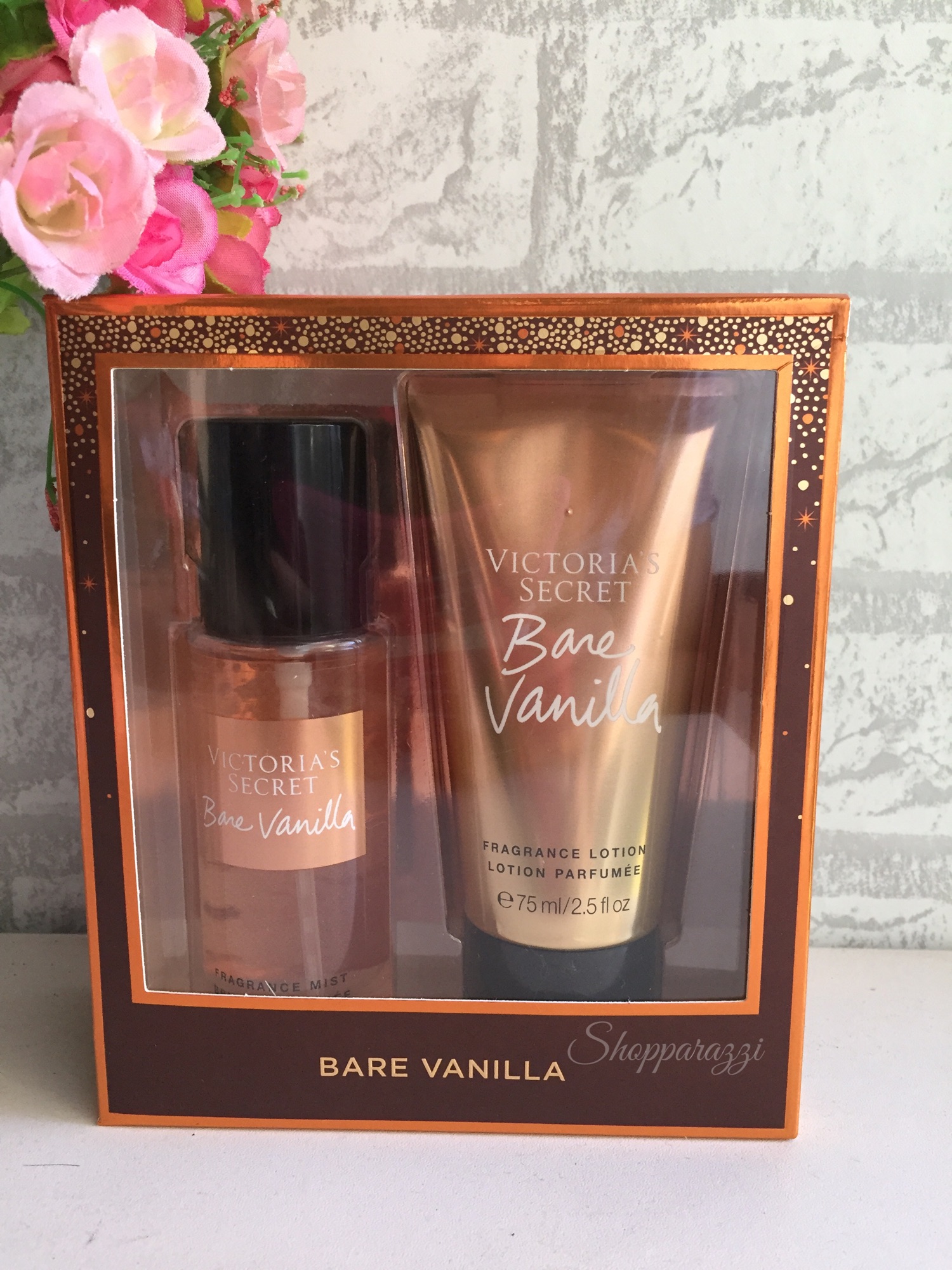 Victoria's Secret Bare Vanilla MINI Mist and Lotion (2-pc set)