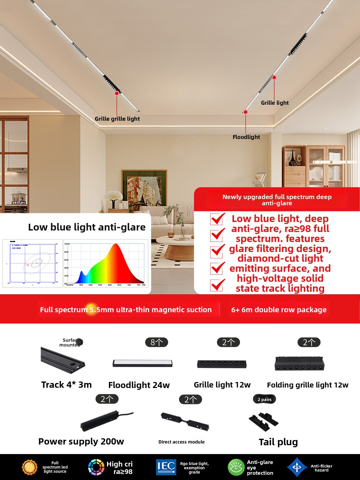 WANLIYANG | Surface Mount Magnetic Linear LED Rail Light