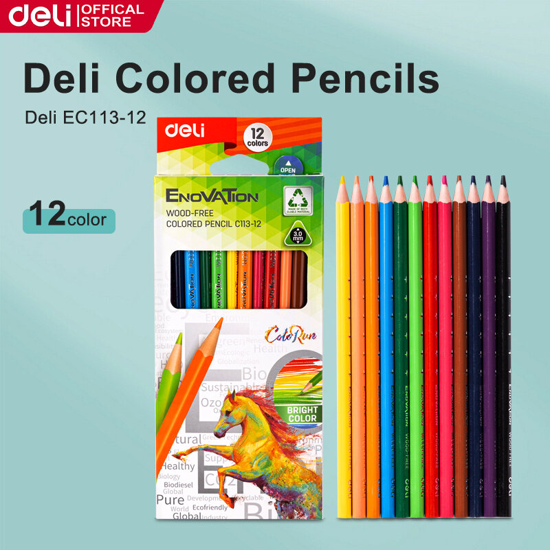 Deli 12/18/24 Color Pencil Set For KidsAdultsColored Pencil Color Lead