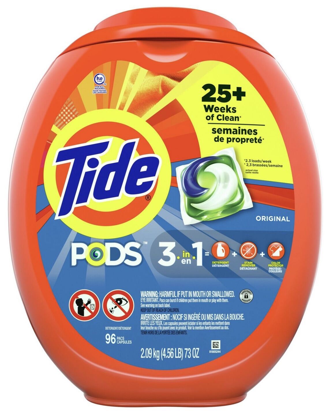 Tide Pods 3 in 1 Original 96 capsules (Super Concentrated) | Lazada PH