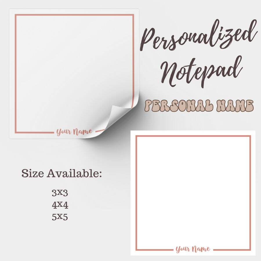PERSONALIZED NOTEPAD Read the description for details Lazada PH