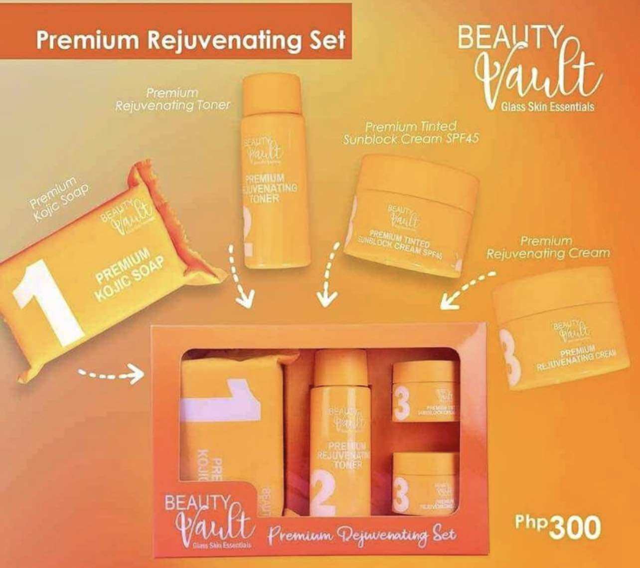 BEAUTY VAULT Rejuvenating Set new packaging