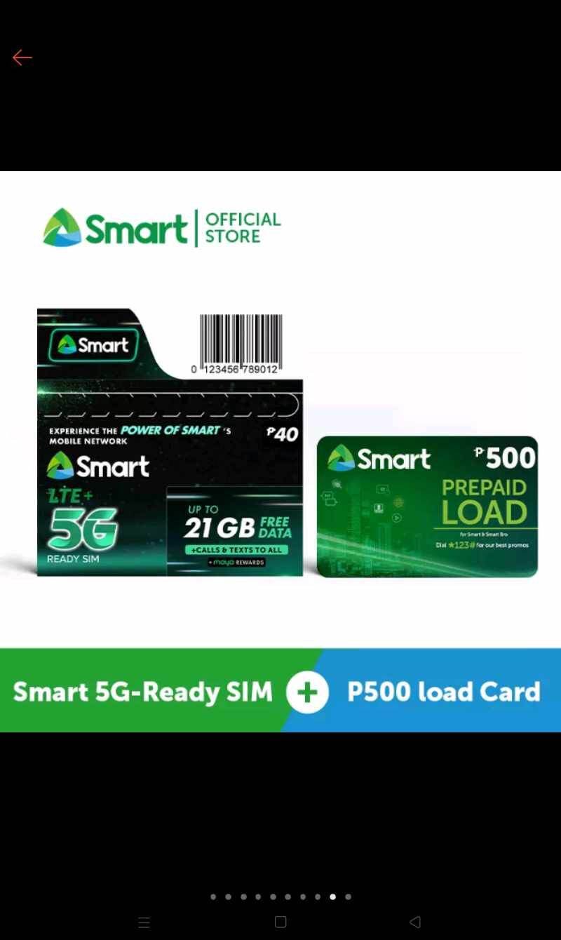 Smart Load Card Free Smart 5g Sim Lazada Ph