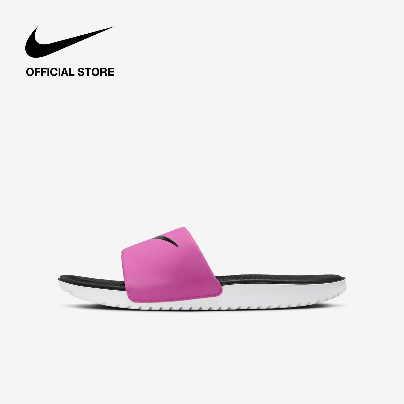 [15-17.4 | VOUCHER 40%] Dép Quai Ngang Nike Kids' Kawa Little/Big Kids' Grade School (Boys') Slides - Laser Fuchsia