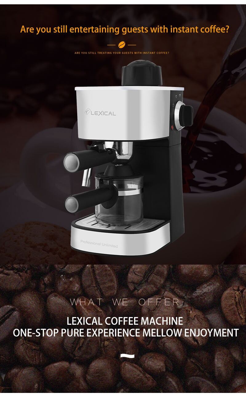 エスプレッソマシン　Donlim DL-KF6001 Donlim DL-KF6001 Coffee Machine Italian Semi-automatic Home