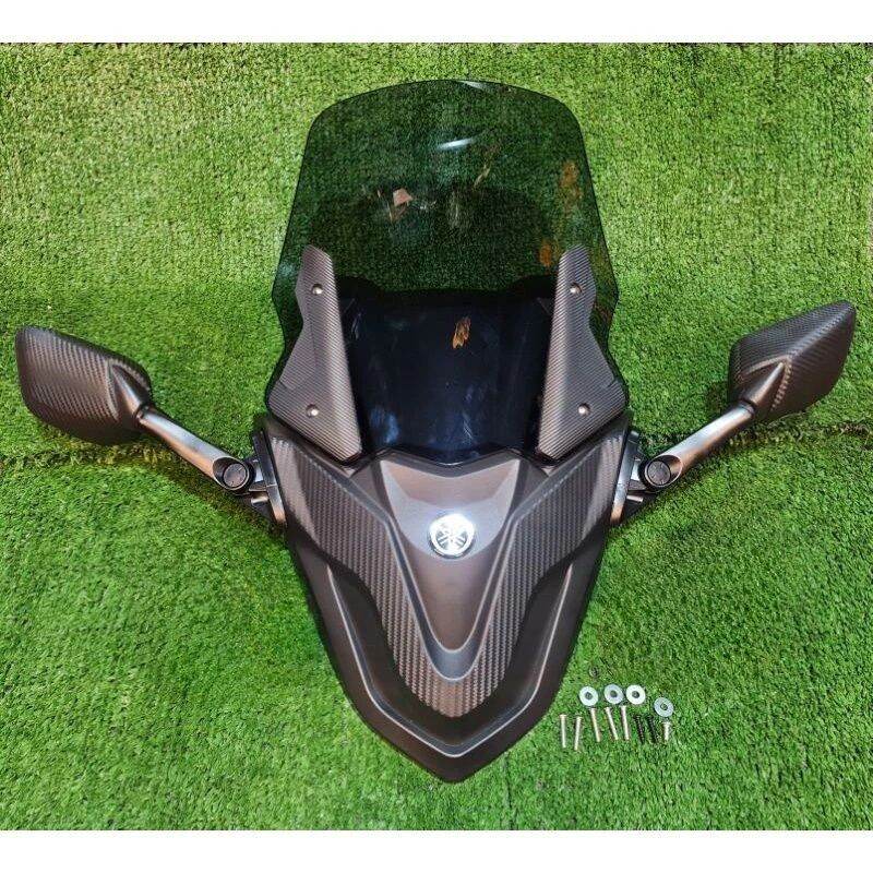 NMAX V2 Visor Windshield Mask Voltron Face Lift MHR w Side mirror Nmax